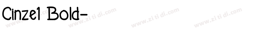 Cinze1 Bold字体转换